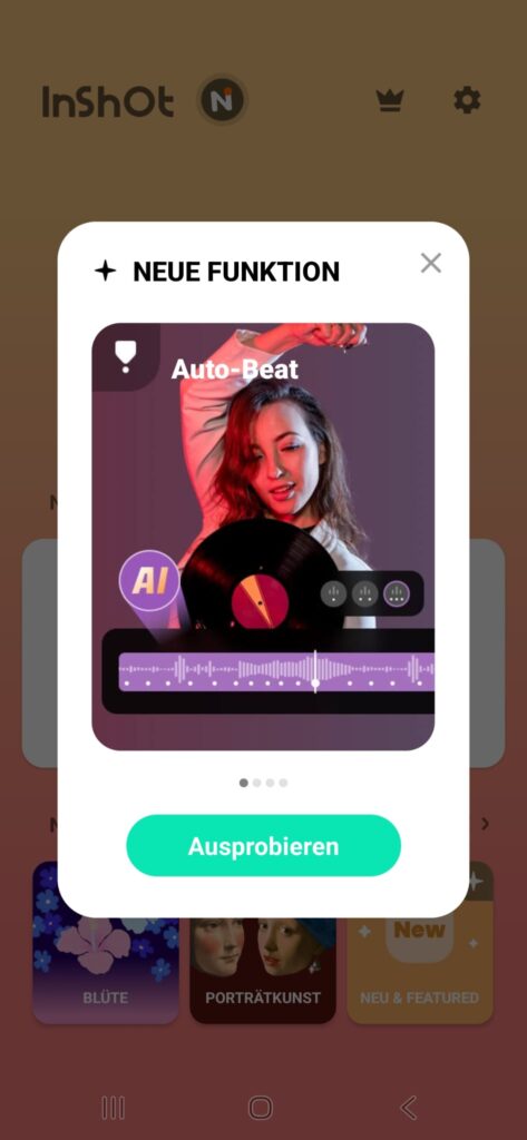 Screenshot von Inshot App