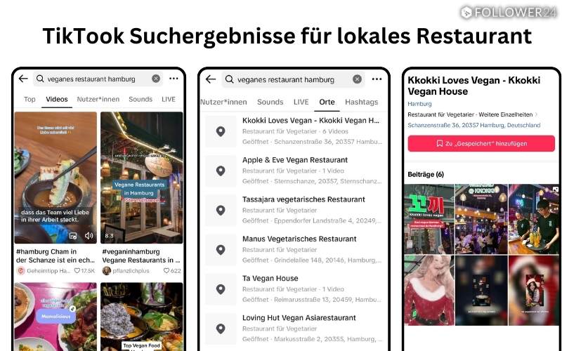 neue funtkion bei tiktok um lokale unternehmen zu finden