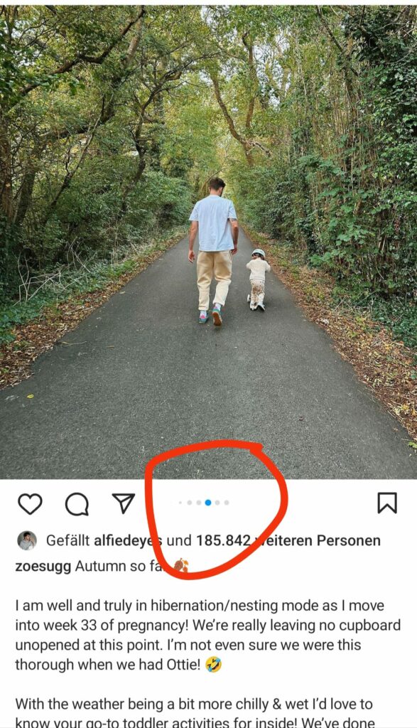 post von instagram kanal der social media trend zeigt