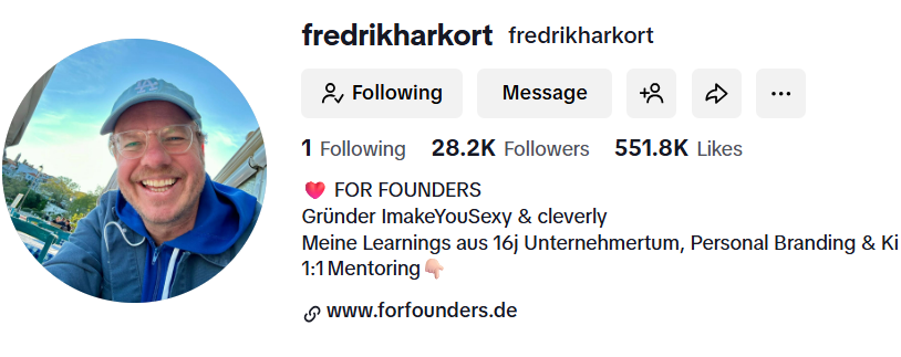 TikTok bio Sprüche Unternehmer