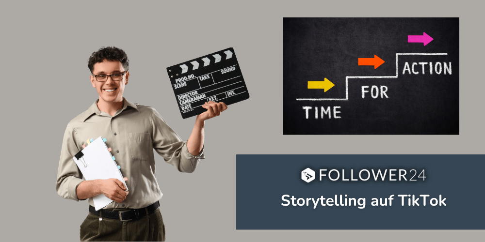Titelbild für den Blog von Follower24 über TikTok Storytelling