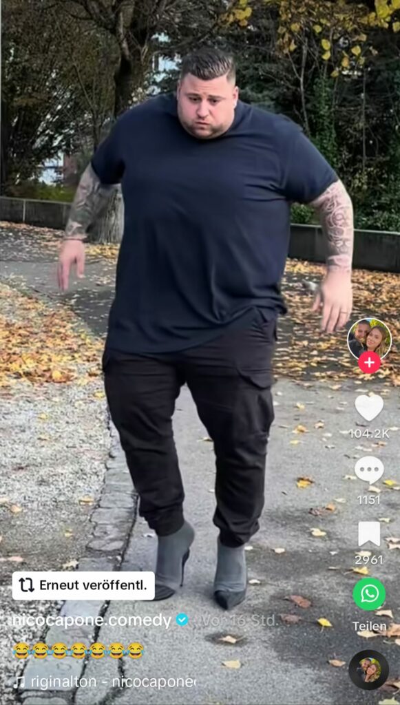 Bild Zeigt Nico Capone den Schweizer   mit den meisten TikTok Follower