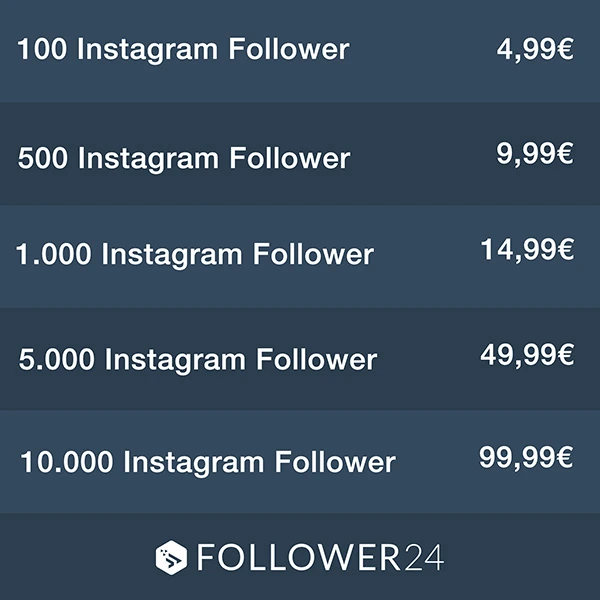 Follower kaufen Preise