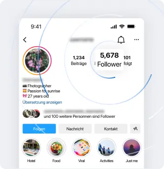 So werden Follower auf Instagram angezeigt